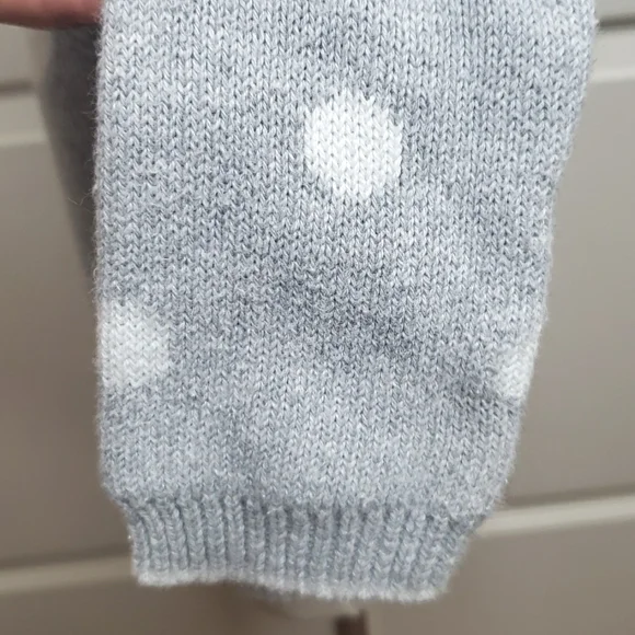 GYMBOREE GRAY WITH WHITE POLKA-DOT SNOWMAN ⛄ SWEATER SIZE 18-24 MONTHS - Picture 3 of 10